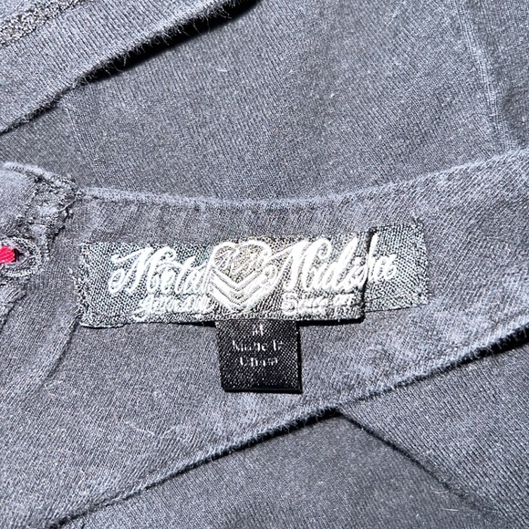 Metal ☠️ Mulisha Black 🖤 Pink 💗 Racer-Back Camisole Size Medium - Picture 7 of 7